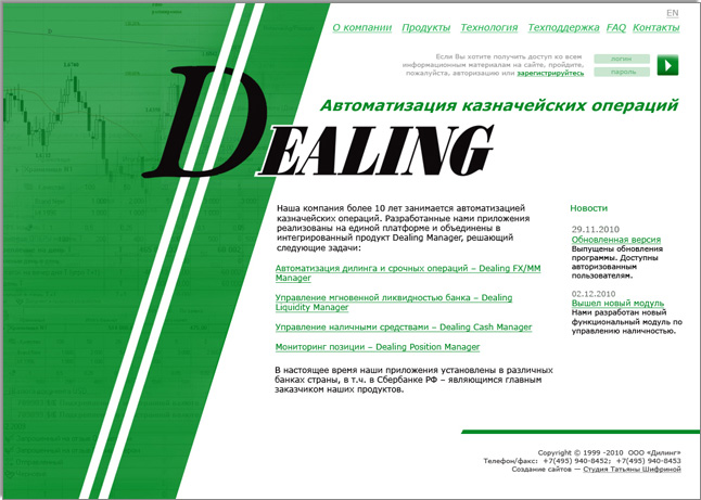 Создание сайта «Dealing»